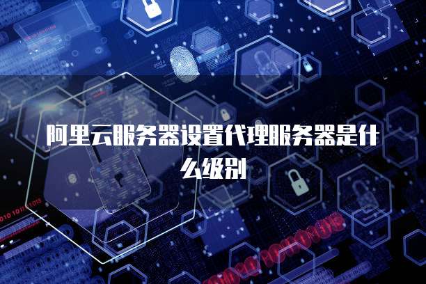阿里云服务器设置代理服务器是什么级别