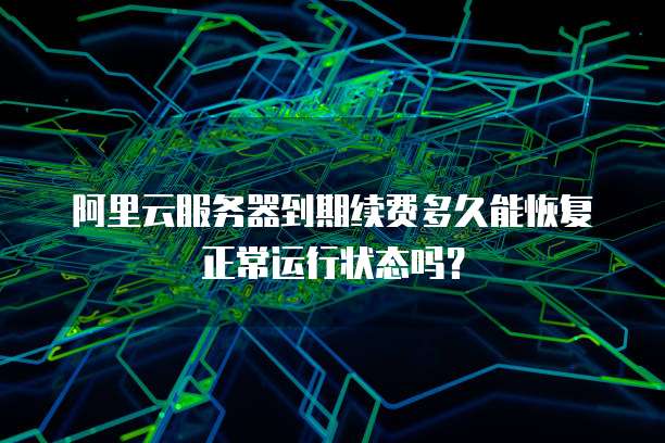 阿里云服务器到期续费多久能恢复正常运行状态吗?