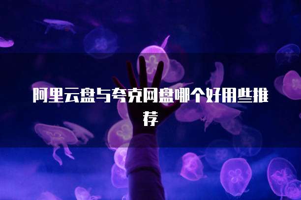 阿里云盘与夸克网盘哪个好用些推荐