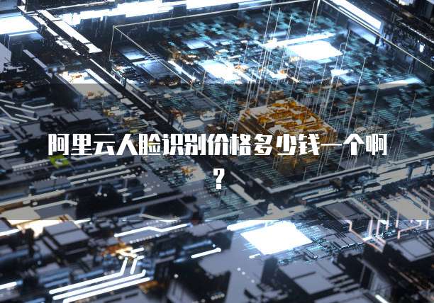 阿里云人脸识别价格多少钱一个啊?