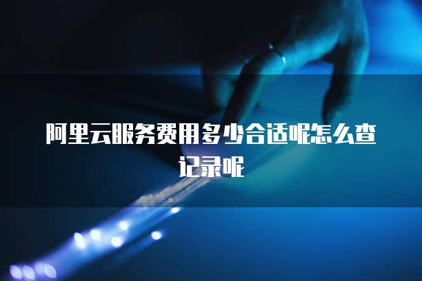 阿里云服务费用多少合适呢怎么查记录呢
