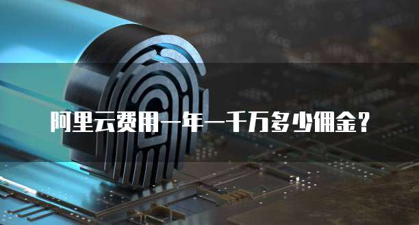阿里云费用一年一千万多少佣金?