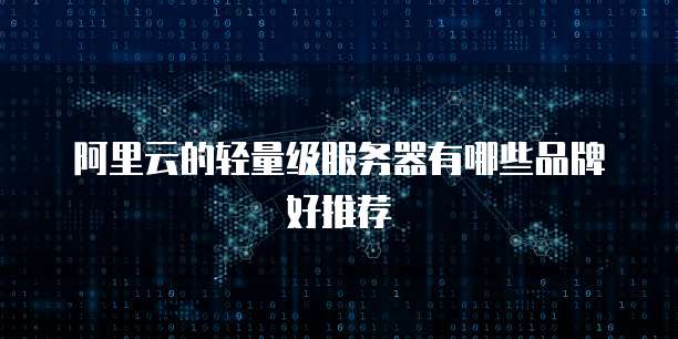 阿里云的轻量级服务器有哪些品牌好推荐