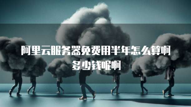 阿里云服务器免费用半年怎么算啊多少钱呢啊