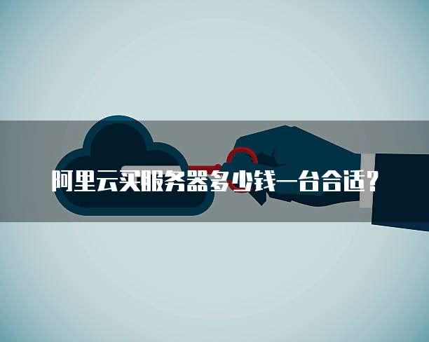 阿里云买服务器多少钱一台合适?