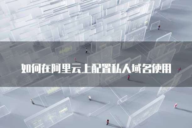 如何在阿里云上配置私人域名使用