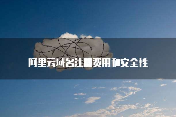 阿里云域名注册费用和安全性