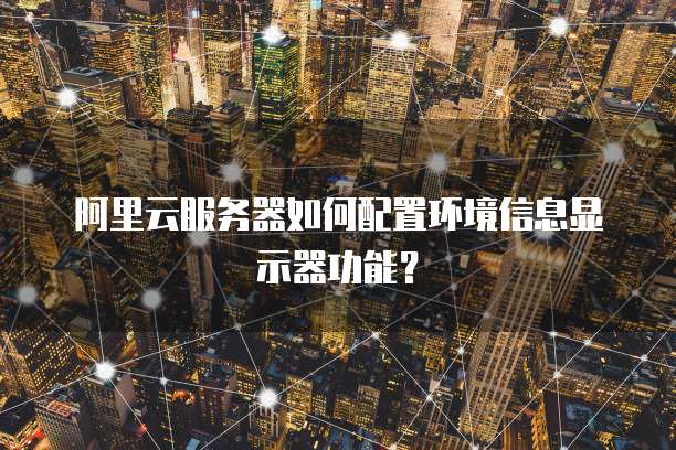 阿里云服务器如何配置环境信息显示器功能?