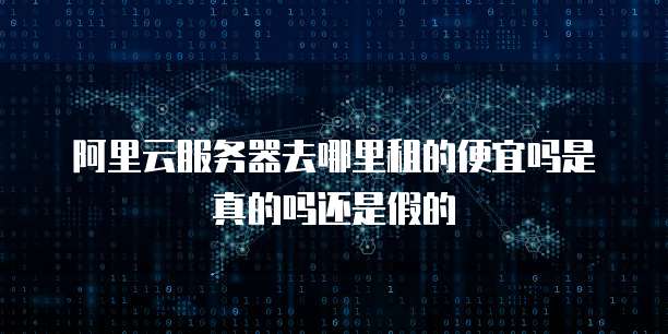 阿里云服务器去哪里租的便宜吗是真的吗还是假的