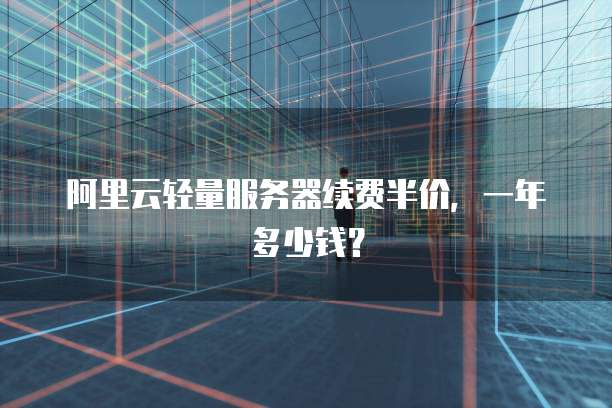 阿里云轻量服务器续费半价，一年多少钱？