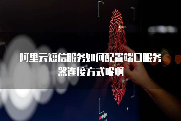阿里云短信服务如何配置端口服务器连接方式呢啊
