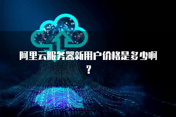 阿里云服务器新用户价格是多少啊?