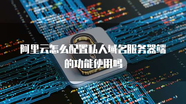 阿里云怎么配置私人域名服务器端的功能使用吗