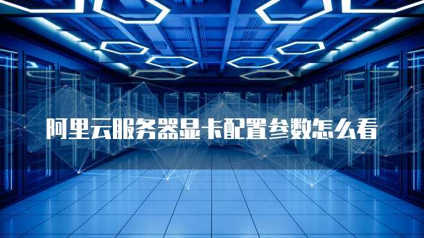 阿里云服务器显卡配置参数怎么看