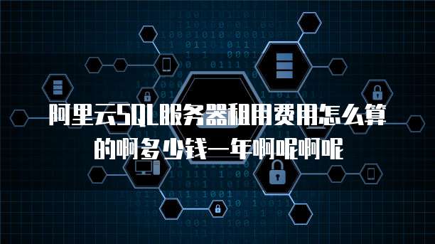 阿里云SQL服务器租用费用怎么算的啊多少钱一年啊呢啊呢