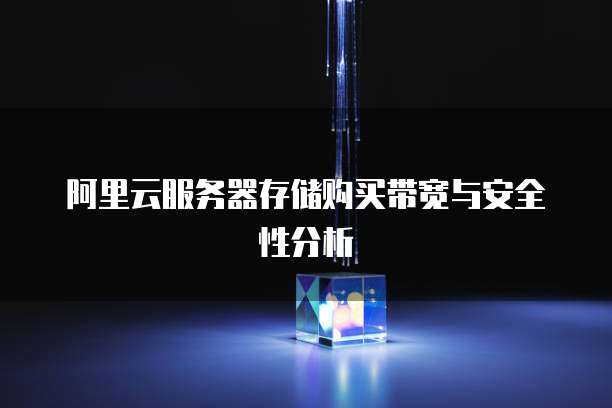 阿里云服务器存储购买带宽与安全性分析
