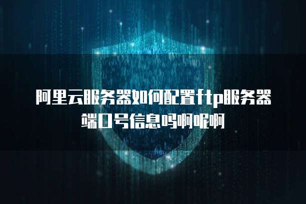 阿里云服务器如何配置ftp服务器端口号信息吗啊呢啊