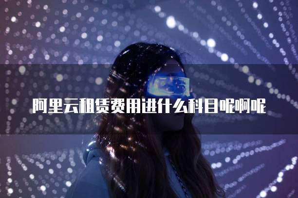 阿里云租赁费用进什么科目呢啊呢