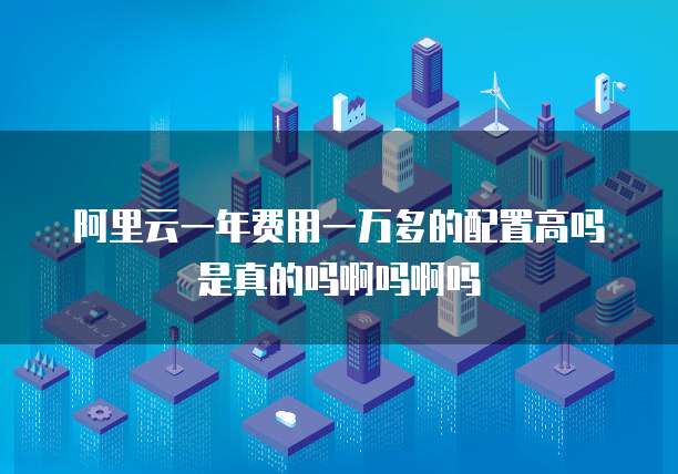 阿里云一年费用一万多的配置高吗是真的吗啊吗啊吗