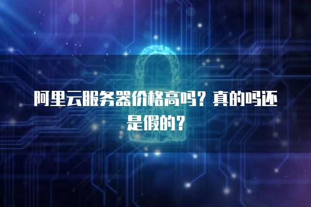 阿里云服务器价格高吗?真的吗还是假的?