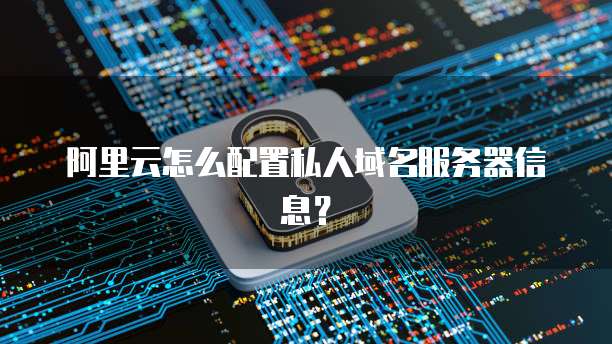 阿里云怎么配置私人域名服务器信息?