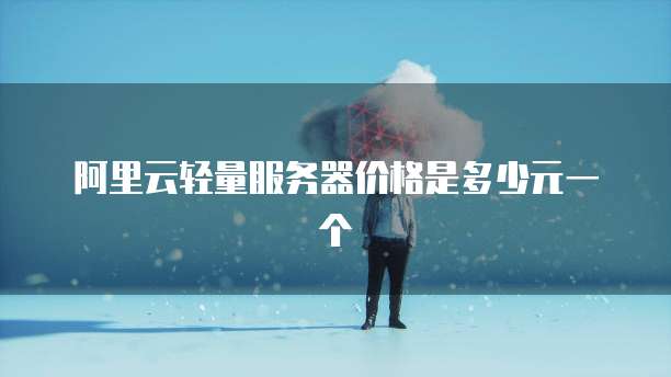 阿里云轻量服务器价格是多少元一个