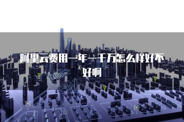 阿里云费用一年一千万怎么样好不好啊