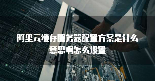 阿里云缓存服务器配置方案是什么意思啊怎么设置