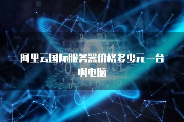 阿里云国际服务器价格多少元一台啊电脑