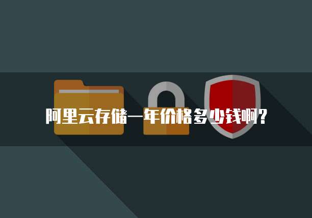 阿里云存储一年价格多少钱啊?