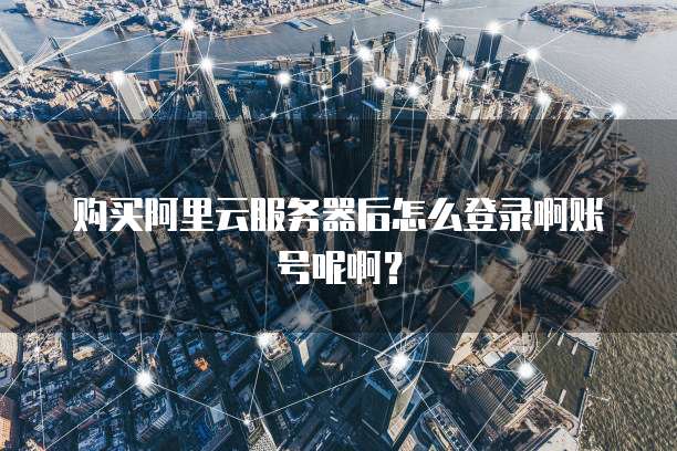 购买阿里云服务器后怎么登录啊账号呢啊?