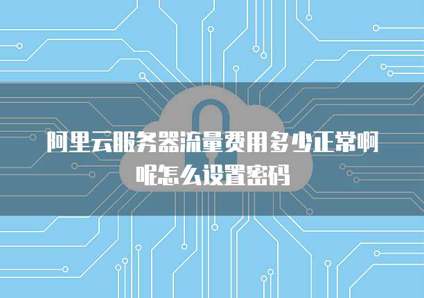 阿里云服务器流量费用多少正常啊呢怎么设置密码