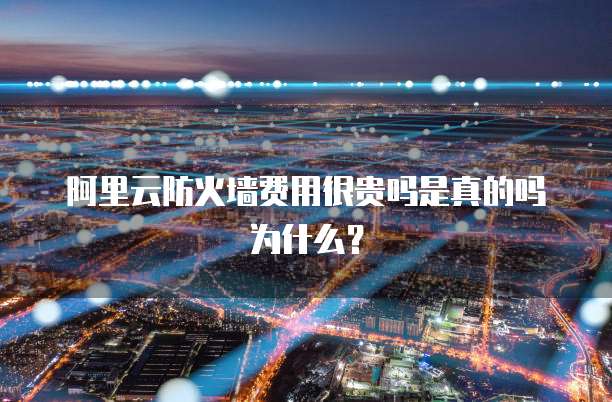 阿里云防火墙费用很贵吗是真的吗为什么？