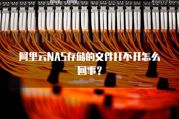 阿里云NAS存储的文件打不开怎么回事?