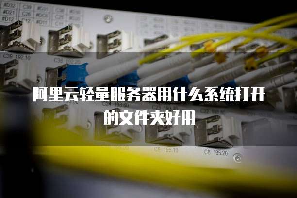 阿里云轻量服务器用什么系统打开的文件夹好用
