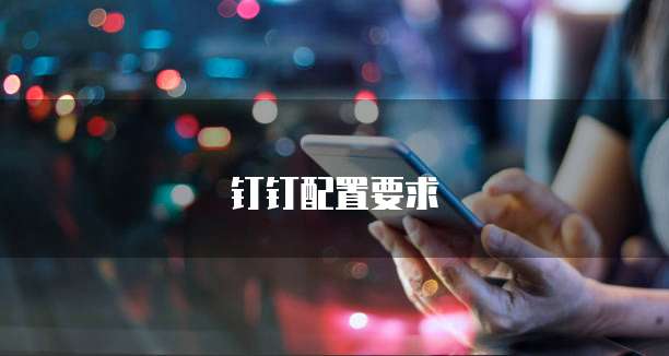 钉钉配置要求