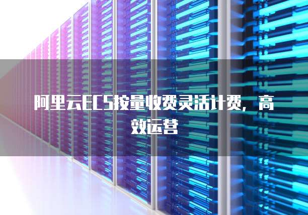 阿里云ECS按量收费灵活计费，高效运营