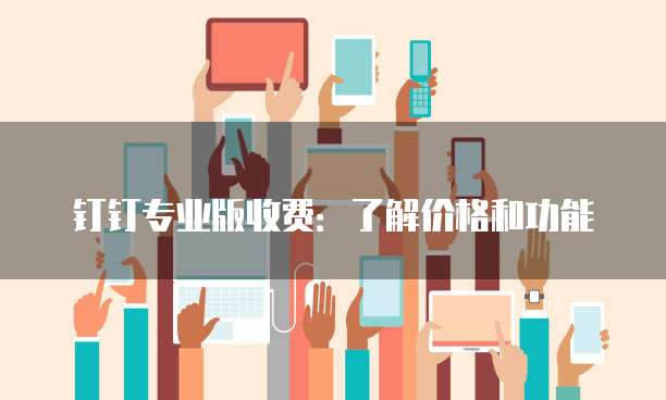 钉钉专业版收费:了解价格和功能