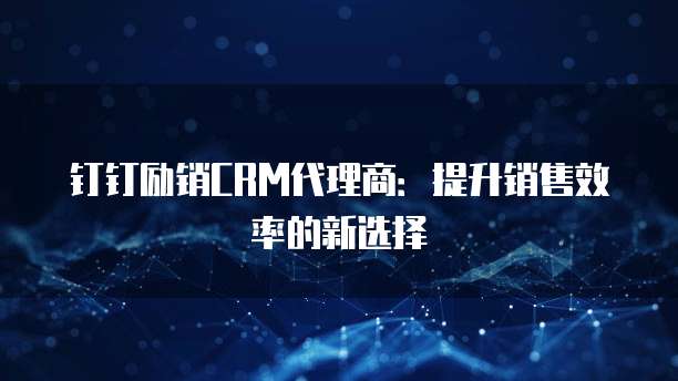 钉钉励销CRM代理商:提升销售效率的新选择