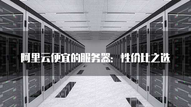 阿里云便宜的服务器:性价比之选