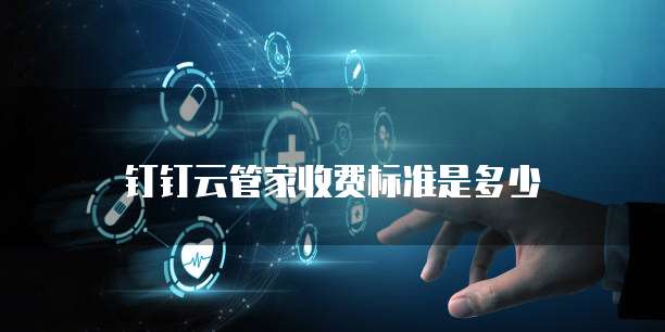 钉钉云管家收费标准是多少