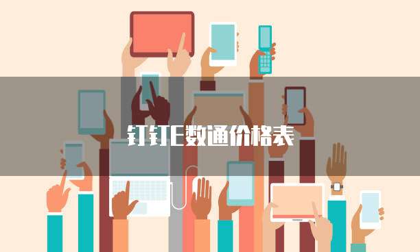 钉钉E数通价格表