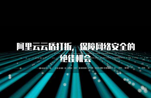 阿里云云盾打折,保障网络安全的绝佳机会