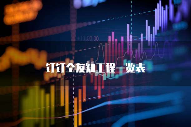 钉钉仝友知工程一览表