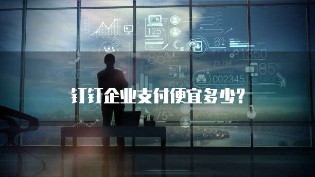 钉钉企业支付便宜多少?