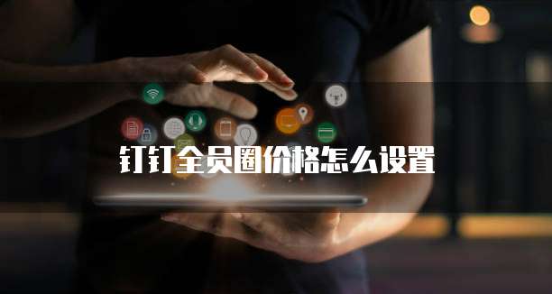 钉钉全员圈价格怎么设置