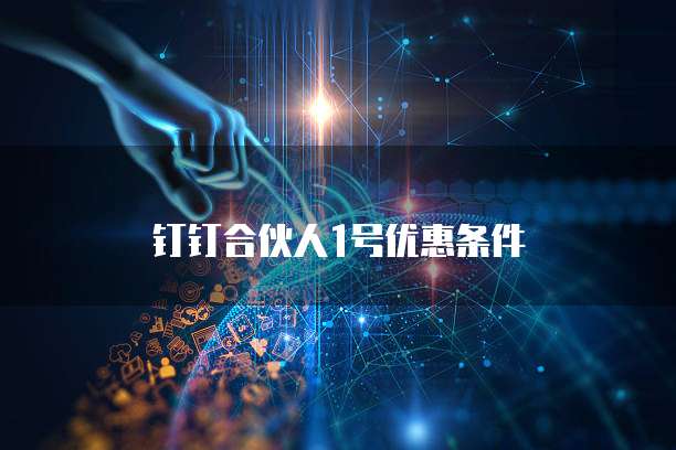 钉钉合伙人1号优惠条件