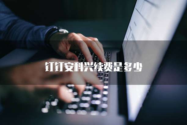 钉钉安科兴续费是多少