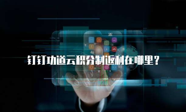 钉钉功道云积分制返利在哪里?