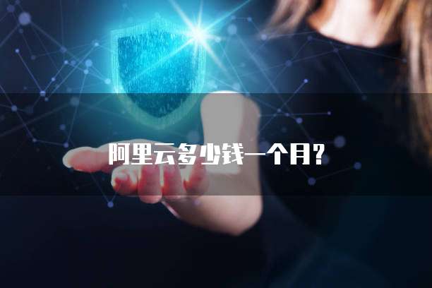 阿里云多少钱一个月?